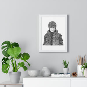 MIGHT GUY BLACK & WHITE FRAMED POSTER MIGHT GUY BLACK & WHITE FRAMED POSTER