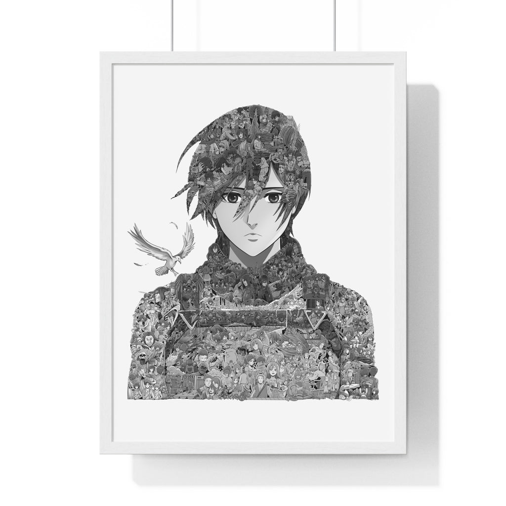 MIKASA BLACK & WHITE FRAMED POSTER MIKASA BLACK & WHITE FRAMED POSTER