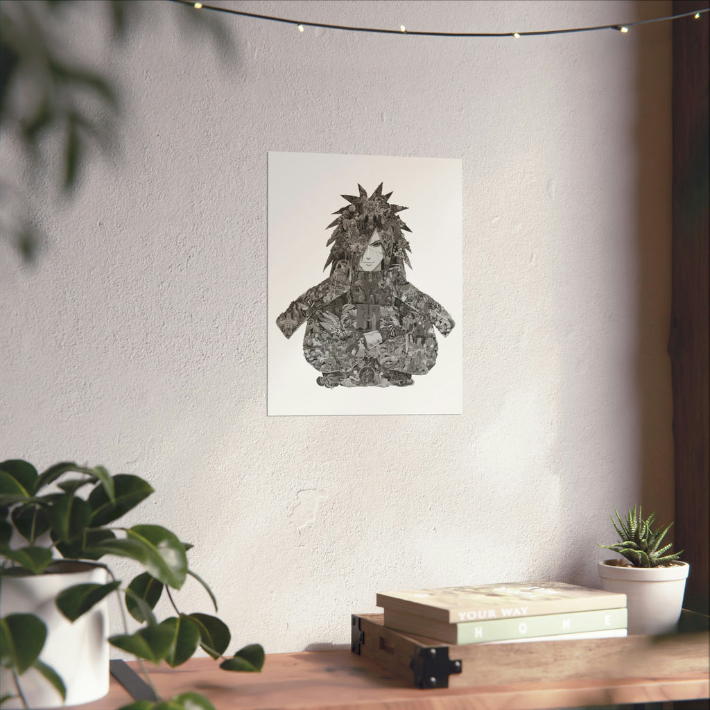 MADARA BLACK & WHITE POSTER MADARA BLACK & WHITE POSTER