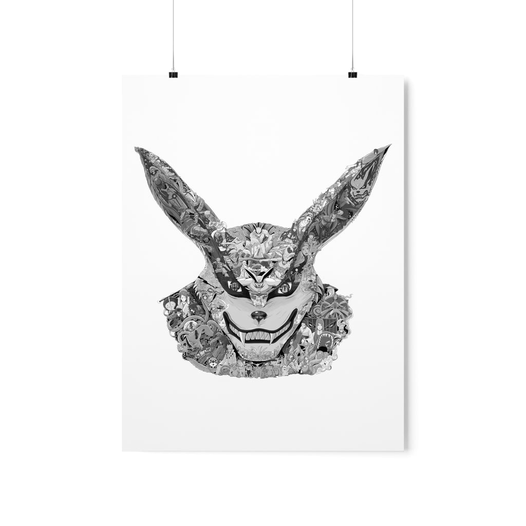 KURAMA BLACK & WHITE POSTER KURAMA BLACK & WHITE POSTER