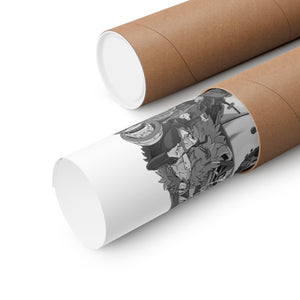 TRAFALGAR LAW BLACK & WHITE POSTER TRAFALGAR LAW BLACK & WHITE POSTER