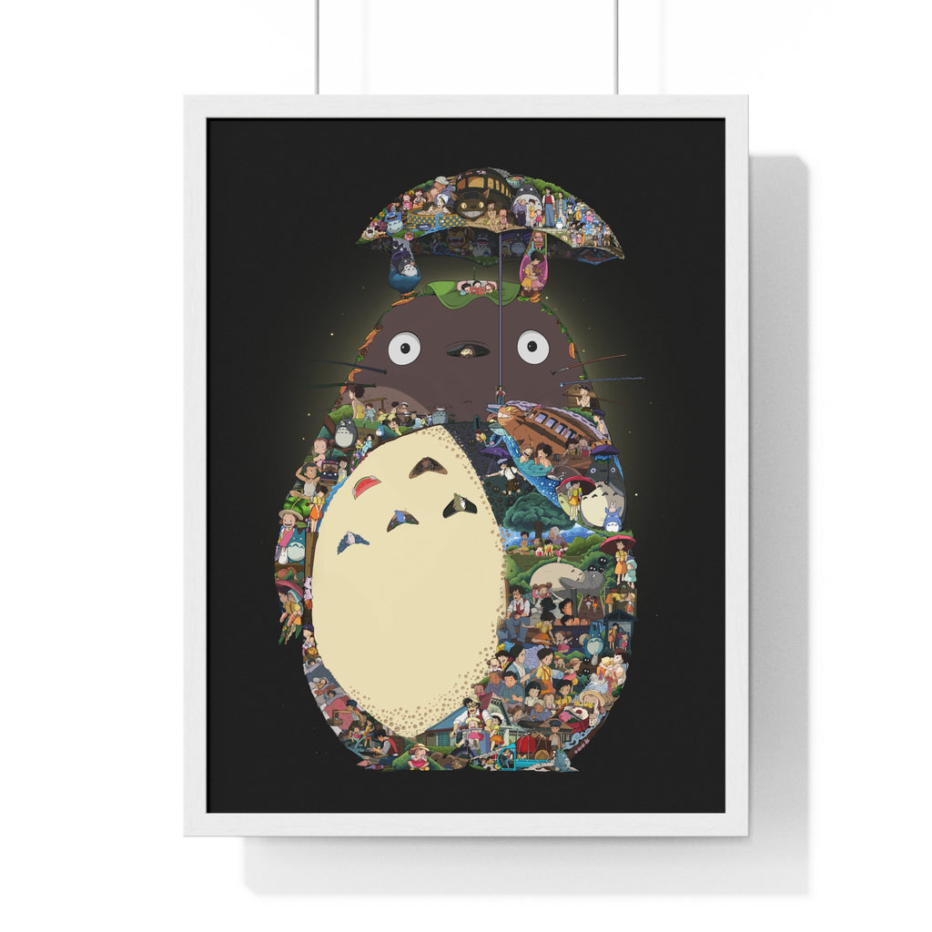 TOTORO COLOR FRAMED POSTER TOTORO COLOR FRAMED POSTER
