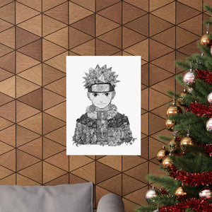 KID NARUTO BLACK & WHITE POSTER KID NARUTO BLACK & WHITE POSTER