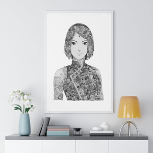 SAKURA BLACK & WHITE FRAMED POSTER SAKURA BLACK & WHITE FRAMED POSTER