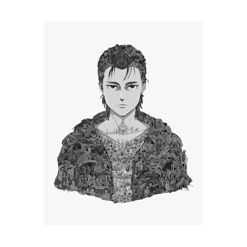 EREN YEAGER BLACK & WHITE POSTER EREN YEAGER BLACK & WHITE POSTER