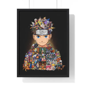 KID NARUTO COLOR FRAMED POSTER KID NARUTO COLOR FRAMED POSTER