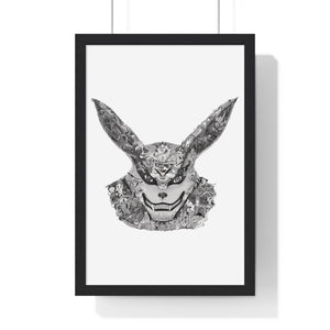 KURAMA BLACK & WHITE FRAMED POSTER KURAMA BLACK & WHITE FRAMED POSTER