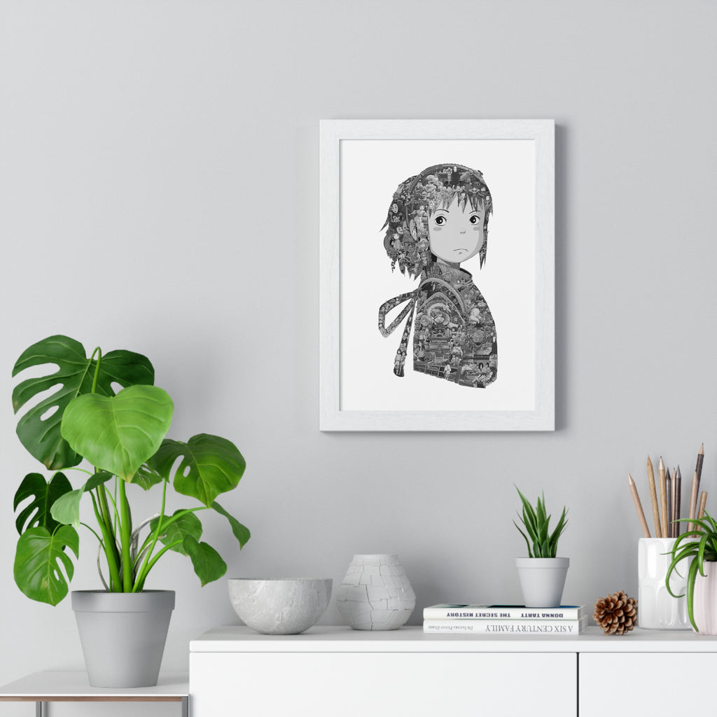 CHIHIRO BLACK & WHITE FRAMED POSTER CHIHIRO BLACK & WHITE FRAMED POSTER