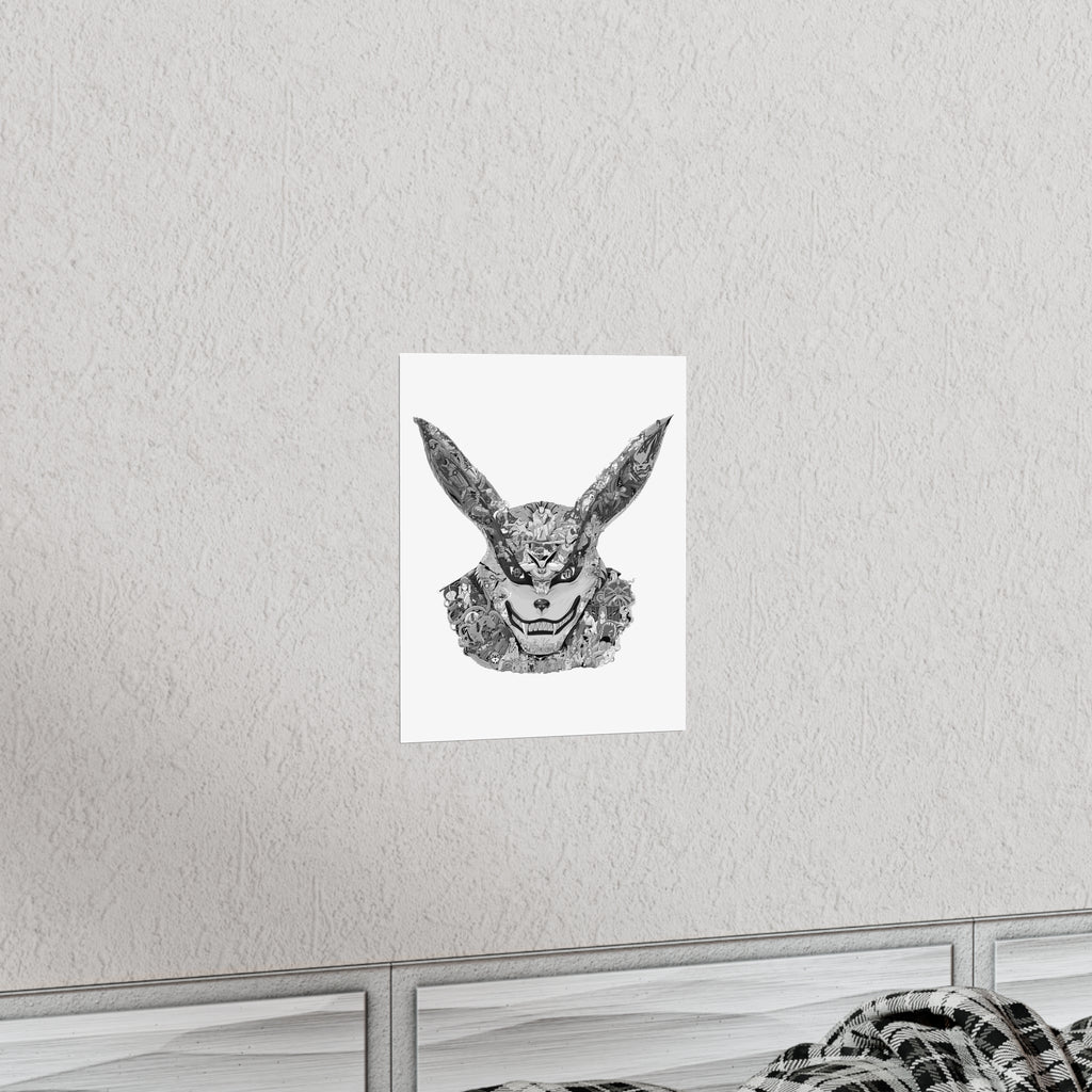KURAMA BLACK & WHITE POSTER KURAMA BLACK & WHITE POSTER