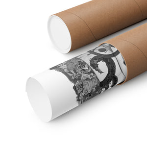 TRAFALGAR LAW BLACK & WHITE POSTER TRAFALGAR LAW BLACK & WHITE POSTER