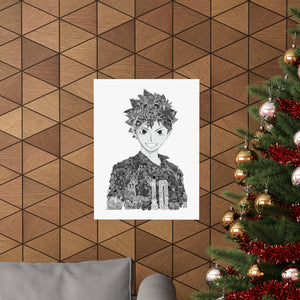 HINATA BLACK & WHITE POSTER HINATA BLACK & WHITE POSTER