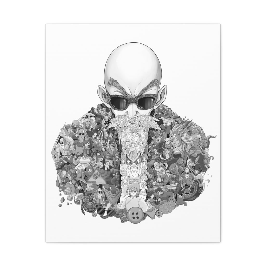 MASTER ROSHI BLACK & WHITE CANVAS MASTER ROSHI BLACK & WHITE CANVAS