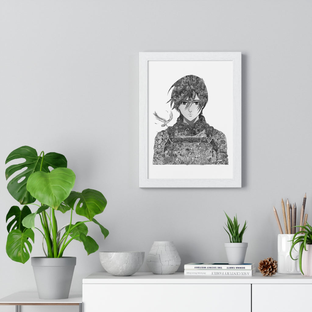 MIKASA BLACK & WHITE FRAMED POSTER MIKASA BLACK & WHITE FRAMED POSTER