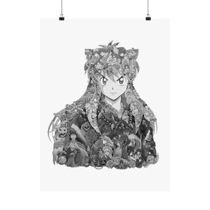 INUYASHA BLACK & WHITE POSTER INUYASHA BLACK & WHITE POSTER