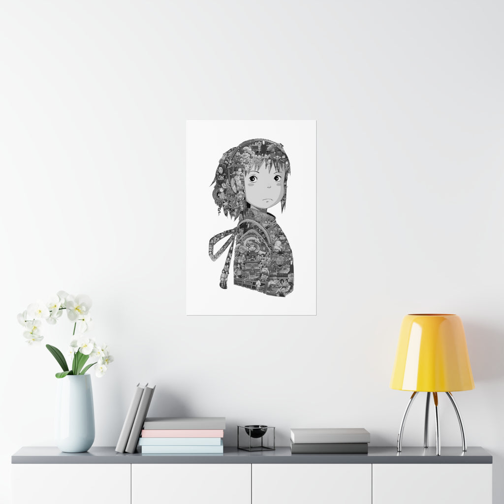 CHIHIRO BLACK & WHITE POSTER CHIHIRO BLACK & WHITE POSTER