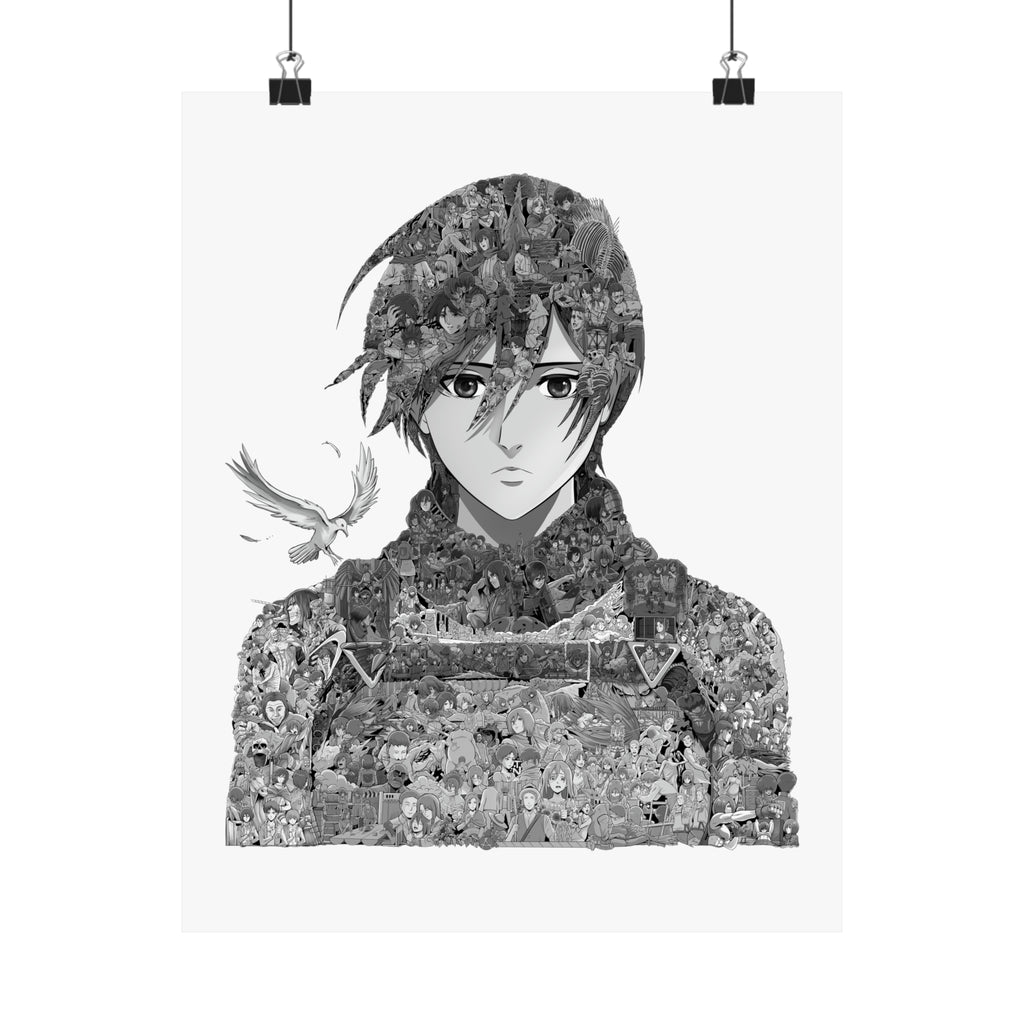 MIKASA BLACK & WHITE POSTER MIKASA BLACK & WHITE POSTER