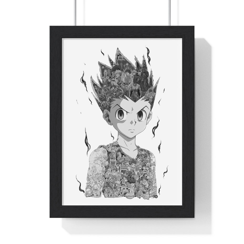 GON BLACK & WHITE FRAMED POSTER GON BLACK & WHITE FRAMED POSTER