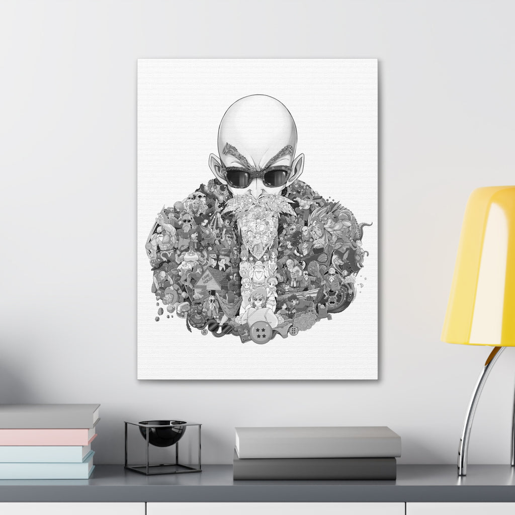 MASTER ROSHI BLACK & WHITE CANVAS MASTER ROSHI BLACK & WHITE CANVAS