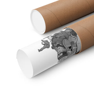 KID NARUTO BLACK & WHITE POSTER KID NARUTO BLACK & WHITE POSTER