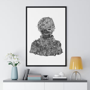 KEN KANEKI BLACK & WHITE FRAMED POSTER KEN KANEKI BLACK & WHITE FRAMED POSTER