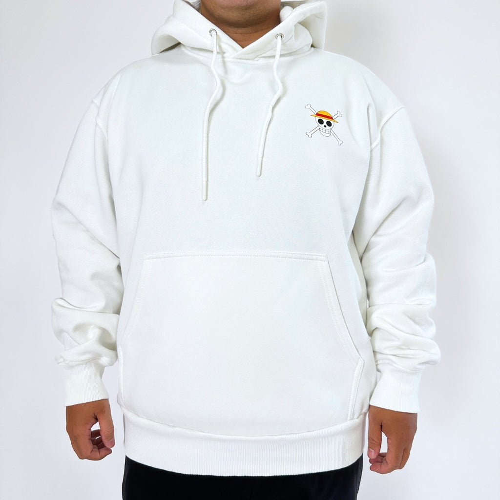 LUFFY BLACK & WHITE HOODIE (Ship from Viet Nam) LUFFY BLACK & WHITE HOODIE (Ship from Viet Nam)
