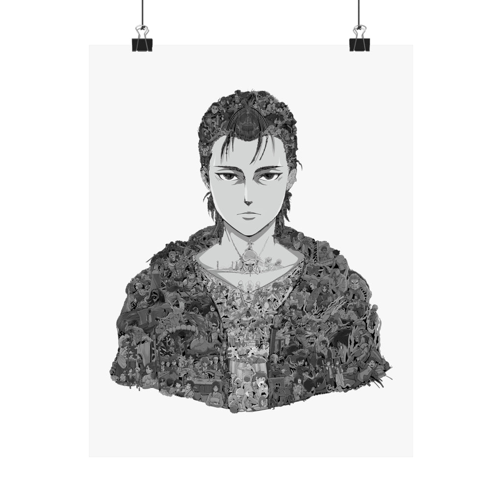 EREN YEAGER BLACK & WHITE POSTER EREN YEAGER BLACK & WHITE POSTER