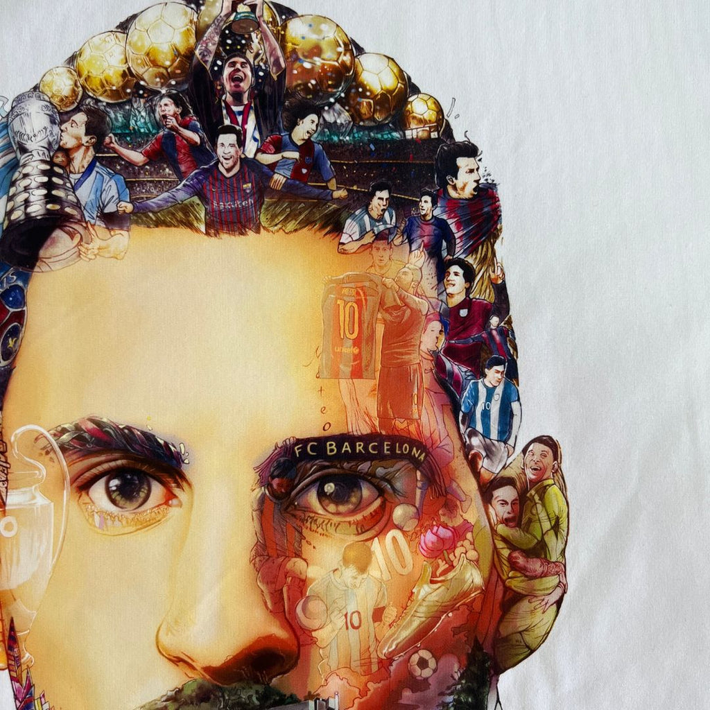 MESSI COLOR T-SHIRT (Art on back - Ship from Viet Nam) MESSI COLOR T-SHIRT (Art on back - Ship from Viet Nam)