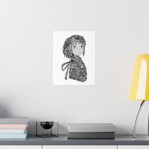 CHIHIRO BLACK & WHITE POSTER CHIHIRO BLACK & WHITE POSTER
