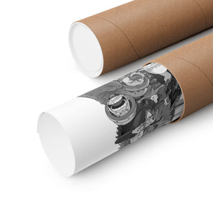 TRAFALGAR LAW BLACK & WHITE POSTER TRAFALGAR LAW BLACK & WHITE POSTER