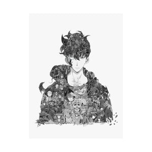 SUNG JINWOO BLACK & WHITE POSTER SUNG JINWOO BLACK & WHITE POSTER