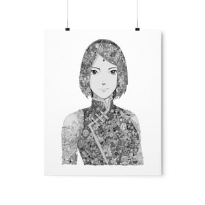 SAKURA BLACK & WHITE POSTER SAKURA BLACK & WHITE POSTER