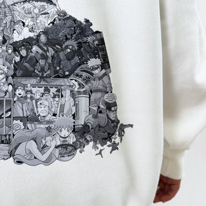 KID NARUTO BLACK & WHITE HOODIE (Ship from Viet Nam) KID NARUTO BLACK & WHITE HOODIE (Ship from Viet Nam)