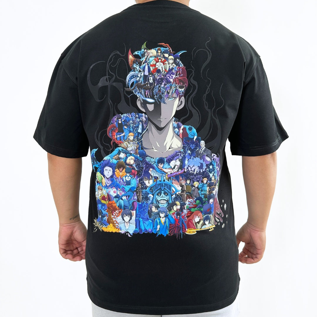 SUNG JINWOO COLOR PREMIUM T-SHIRT (Art on back - Ship from
