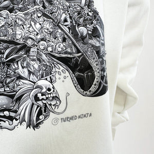 ZORO BLACK & WHITE HOODIE (Ship from Viet Nam) ZORO BLACK & WHITE HOODIE (Ship from Viet Nam)