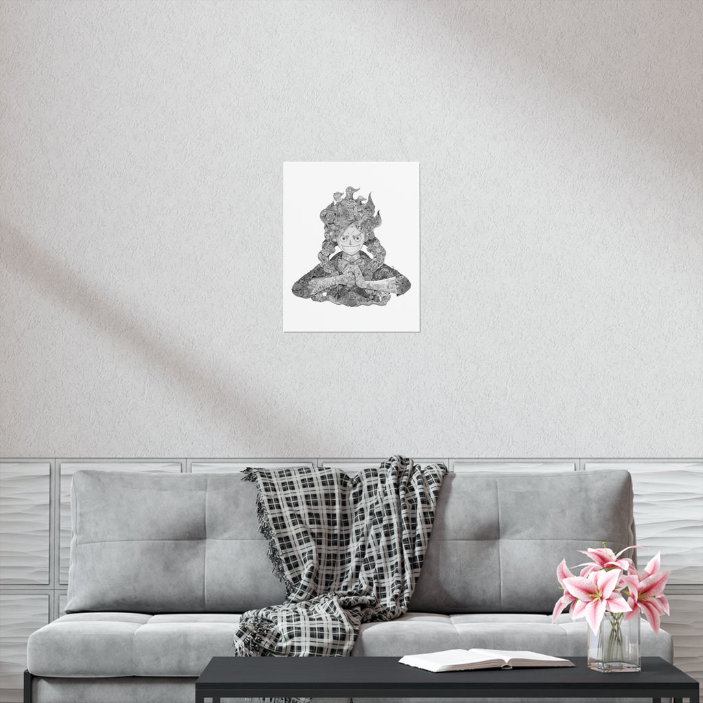 LUFFY GEAR 5 BLACK & WHITE POSTER LUFFY GEAR 5 BLACK & WHITE POSTER