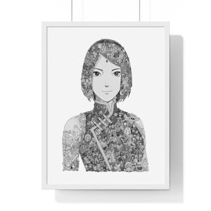 SAKURA BLACK & WHITE FRAMED POSTER SAKURA BLACK & WHITE FRAMED POSTER