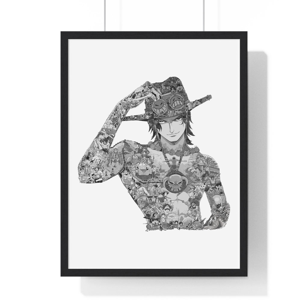ACE BLACK & WHITE FRAMED POSTER ACE BLACK & WHITE FRAMED POSTER
