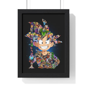 KID GOKU COLOR FRAMED POSTER KID GOKU COLOR FRAMED POSTER