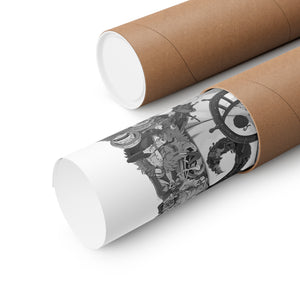 TRAFALGAR LAW BLACK & WHITE POSTER TRAFALGAR LAW BLACK & WHITE POSTER