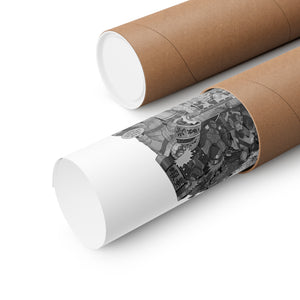 KID NARUTO BLACK & WHITE POSTER KID NARUTO BLACK & WHITE POSTER