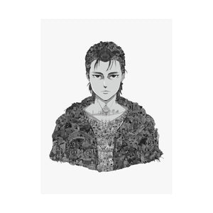 EREN YEAGER BLACK & WHITE POSTER EREN YEAGER BLACK & WHITE POSTER
