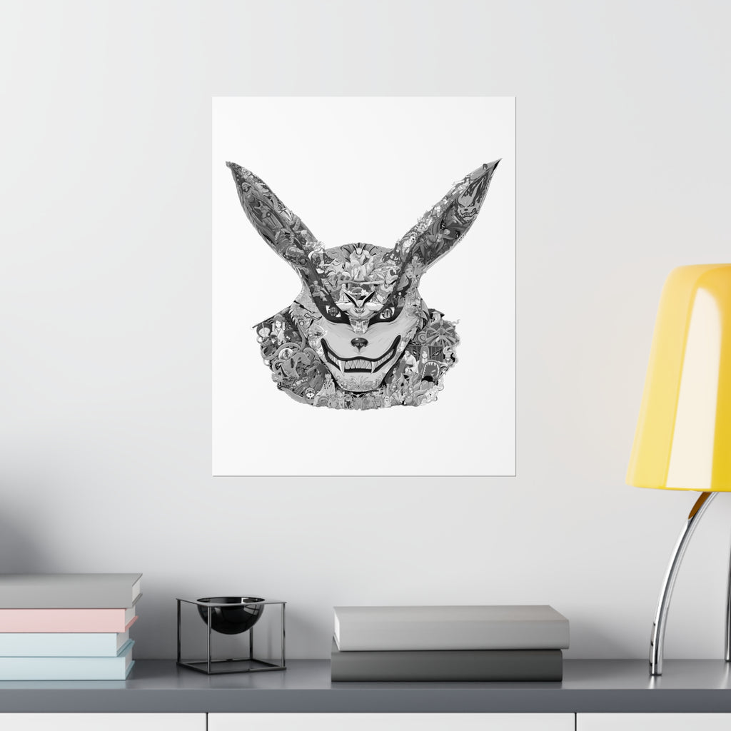 KURAMA BLACK & WHITE POSTER KURAMA BLACK & WHITE POSTER