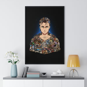 EREN YEAGER COLOR FRAMED POSTER EREN YEAGER COLOR FRAMED POSTER