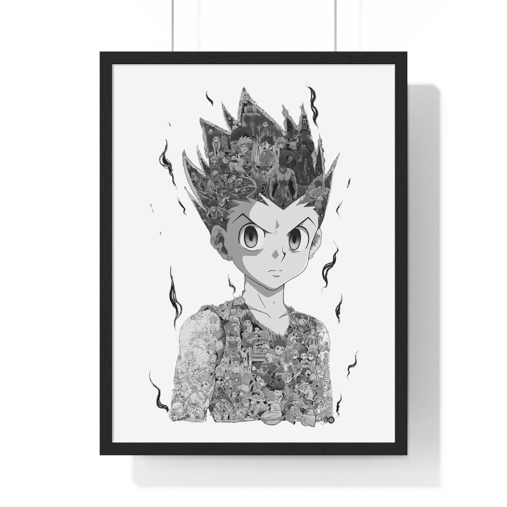 GON BLACK & WHITE FRAMED POSTER GON BLACK & WHITE FRAMED POSTER