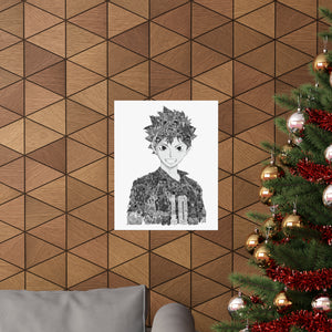 HINATA BLACK & WHITE POSTER HINATA BLACK & WHITE POSTER