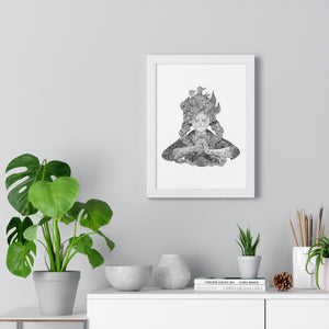 LUFFY GEAR 5 BLACK & WHITE FRAMED POSTER LUFFY GEAR 5 BLACK & WHITE FRAMED POSTER
