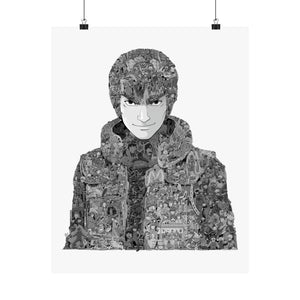 MIGHT GUY BLACK & WHITE POSTER MIGHT GUY BLACK & WHITE POSTER