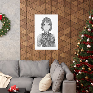 SAKURA BLACK & WHITE POSTER SAKURA BLACK & WHITE POSTER