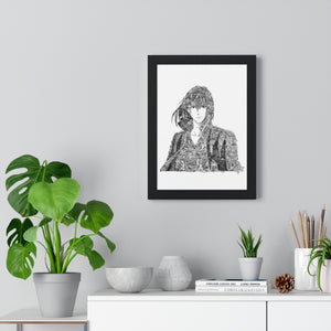 HOWL BLACK & WHITE FRAMED POSTER HOWL BLACK & WHITE FRAMED POSTER