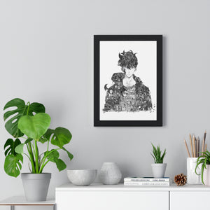 SUNG JINWOO BLACK & WHITE FRAMED POSTER SUNG JINWOO BLACK & WHITE FRAMED POSTER